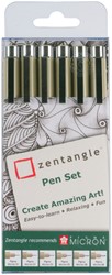 Tekenset Sakura Zentangle set 6 pennen zwart 6 Stuk