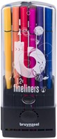 Fineliner Bruynzeel Teens etui 12 kleuren 12 Stuk