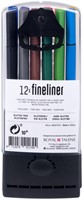 Fineliner Bruynzeel Teens etui 12 kleuren 12 Stuk-2