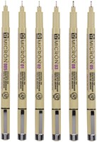 FINELINER SAKURA PIGMA MICRON ASS ZWART 6 Stuk-1