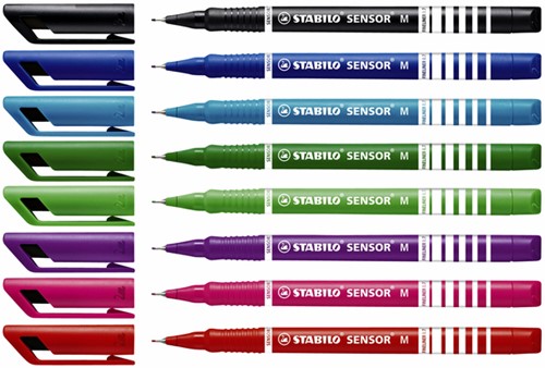 Fineliner STABILO Sensor 187/43 M lichtgroen 1 Stuk-2