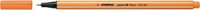 Fineliner STABILO point 88/054 fijn neon oranje