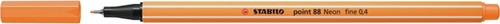 Fineliner STABILO point 88/054 fijn neon oranje