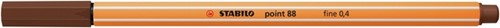 Fineliner STABILO point 88/45 F bruin 1 Stuk-2