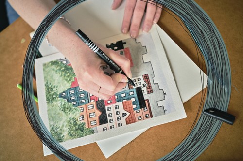 Fineliner STABILO Sensor 189/41 F blauw 1 Stuk-4