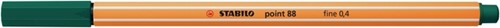 Fineliner STABILO point 88/53 F turquoisegroen 1 Stuk-2