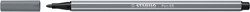 Viltstift STABILO Pen 68/96 medium donkergrijs