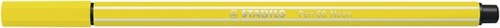 Viltstift STABILO Pen 68/024 M neon geel 1 Stuk-2