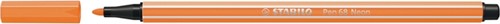 Viltstift STABILO Pen 68/054 M neon oranje 1 Stuk