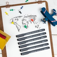 Fineliner Staedtler pigment 308 0.3-2.0mm zwart 1 Stuk-1