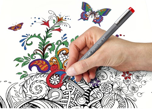 Fineliner Staedtler pigment 308 120 stuks ass 1 Stuk-2