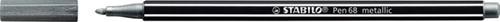 Viltstift STABILO Pen 68/805 medium metallic zilver