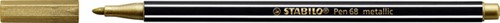 Viltstift STABILO Pen 68/810 medium metallic goud