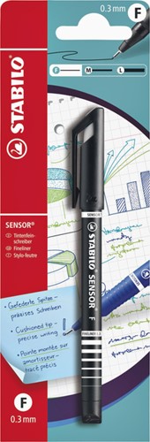 Fineliner STABILO Sensor 10198 F zwart 1 Stuk