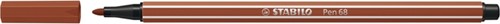 Viltstift STABILO Pen 68/38 medium roodkrijt