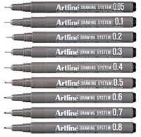 Fineliner Artline technisch 0.05mm zwart 1 Stuk-2