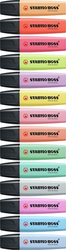 Markeerstift STABILO BOSS Original 70/4 pastel assorti etui à 4 stuks-4