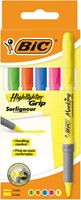 Markeerstift Bic grip assorti 5 Stuk