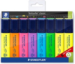 Markeerstift Staedtler 364 Textsurfer assorti 6 stuks + 2 geel gratis
