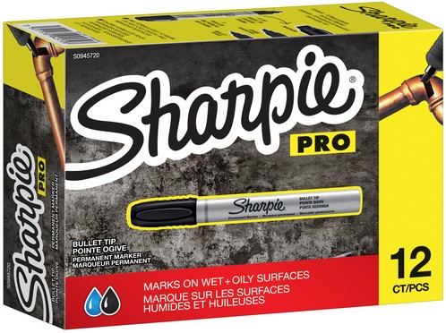 Viltstift Sharpie Pro 1.5-3mm zwart 1 Stuk-2