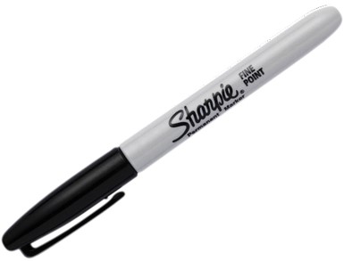 Viltstift Sharpie  F zwart 2 Stuk-2