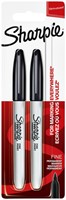 Viltstift Sharpie  F zwart 2 Stuk