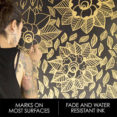 Viltstift Sharpie F metallic goud 1 Stuk-3