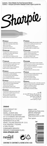 Viltstift Sharpie F metallic zilver 1 Stuk-3