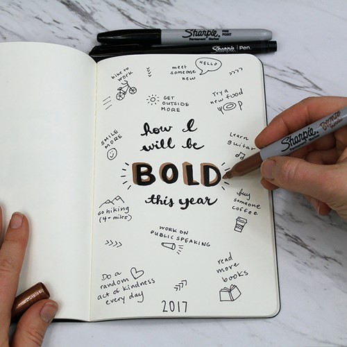 Viltstift Sharpie F metallic assorti 3 Stuk-3