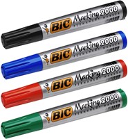 Viltstift Bic 2000 ecolutions rond L rood 1 Stuk-3