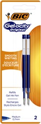 Gelschrijvervulling Bic voor div gelpennen blauw 2 Stuk