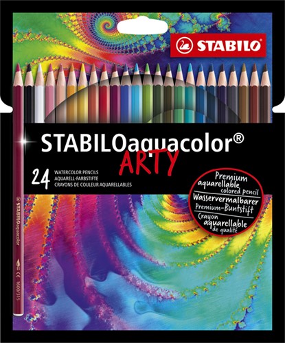 Kleurpotlood STABILO 1624 aquacolor Arty 24st ass 24 Stuk