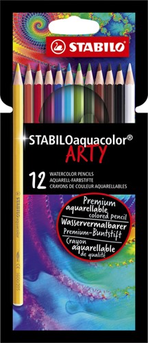 Kleurpotlood STABILO 1624 aquacolor Arty 12st ass 12 Stuk