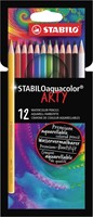Kleurpotlood STABILO 1624 aquacolor Arty 12st ass 12 Stuk