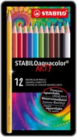 Kleurpotlood STABILO 1612 aquacolor blik 12st ass 12 Stuk