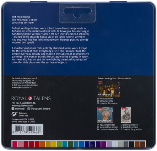 Kleurpotlood Bruynzeel Rijksmuseum Vermeer 24st 24 Stuk-3