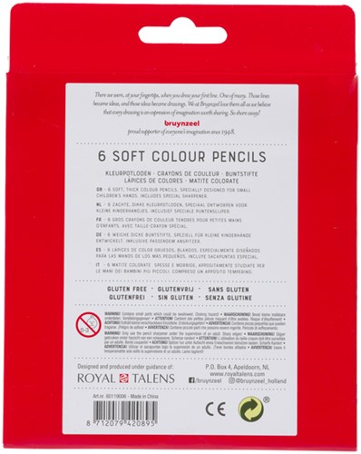Kleurpotl Bruynzeel Kids dik waskrijt bm a 6st ass 6 Stuk-3