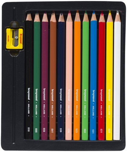 Kleurpotl Bruynzeel Kids Triple blister a 12st ass 12 Stuk-2