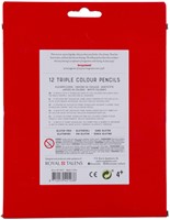 Kleurpotl Bruynzeel Kids Triple blister a 12st ass 12 Stuk-3