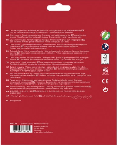 Kleurpotlood Faber-Castell 24st assorti 24 Stuk-2