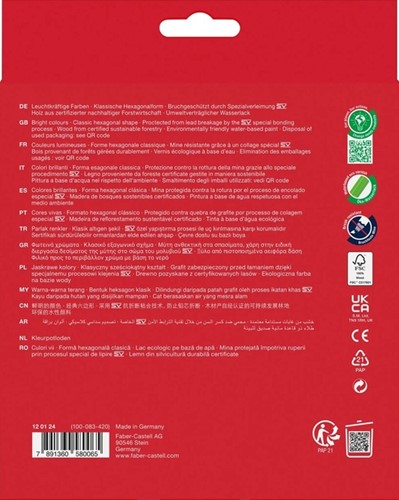 Kleurpotlood Faber-Castell 24st assorti 24 Stuk-2