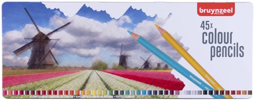 Kleurpotlood Bruynzeel Holland blik 45 kleuren 45 Stuk