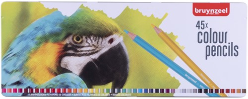 Kleurpotlood Bruynzeel papegaai blik 45 kleuren 45 Stuk