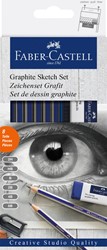Potlood Faber-Castell GF 6 hardheden 8-delig 8 Stuk