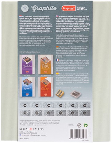 Grafietpotlood Bruynzeel Design set 12 hardheden 12 Stuk-3