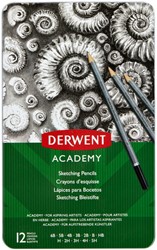 Potlood Derwent Academy 6B5H ass 12 Stuk