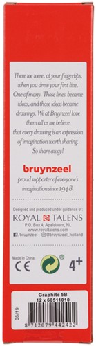 Grafietpotlood Bruynzeel Burotek 5B set 12 stuks 1 Stuk-3
