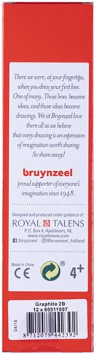 Potlood Bruynzeel 1605 2B 1 Stuk-3