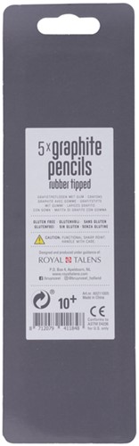 Grafietpotlood Bruynzeel Teens HB met gum 5 stuks 5 Stuk-3