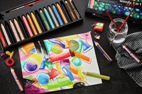 Kleurpotlood STABILO 880 woody 3 in 1 Arty 18st 18 Stuk-1